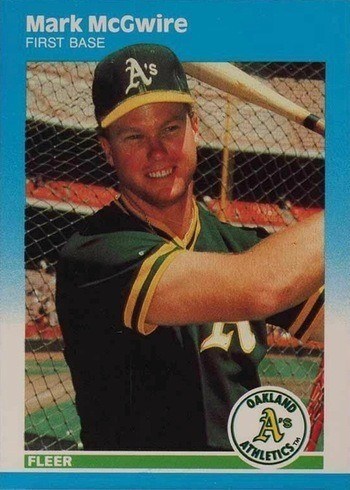 1987 Fleer Update #U76 Mark McGwire Rookie Card