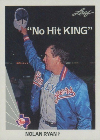 1990 Leaf #265 Nolan Ryan No Hit King Baseball Card 1990 Leaf #265 Nolan Ryan No Hit King Baseball Card