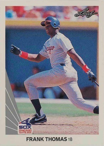 1990 Leaf #300 Frank Thomas Rookie Card 1990 Leaf #300 Frank Thomas Rookie Card