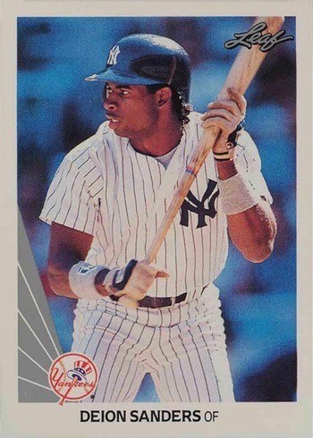 1990 Leaf #359 Deion Sanders Rookie Card 1990 Leaf #359 Deion Sanders Rookie Card