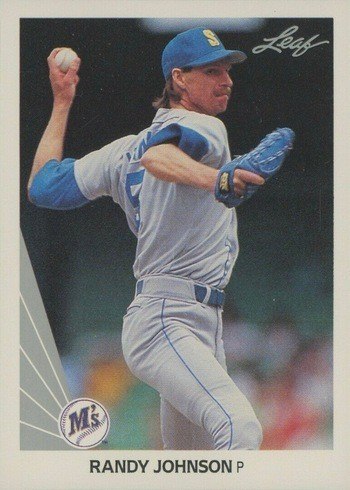 1990 Leaf #483 Randy Johnson Baseball Card 1990 Leaf #483 Randy Johnson Baseball Card