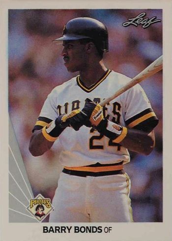 1990 Leaf #91 Barry Bonds Baseball Card 1990 Leaf #91 Barry Bonds Baseball Card