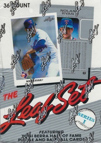 Unopened Box of 1990 Leaf Baseball Cards