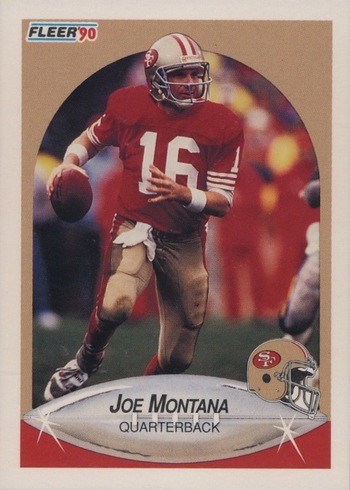 1990 Fleer #10 Joe Montana Football Card