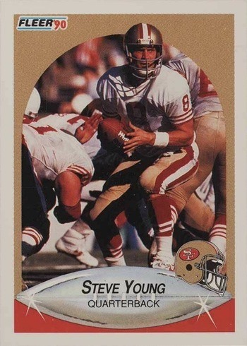 1990 Fleer #17 Steve Young Football Card