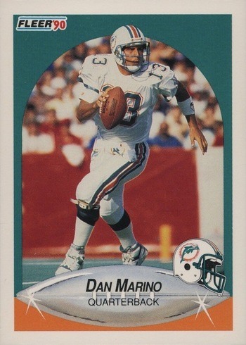 1990 Fleer #244 Dan Marino Football Card 1990 Fleer #244 Dan Marino Football Card