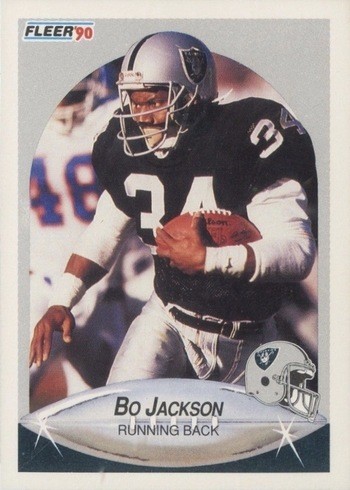 1990 Fleer #256 Bo Jackson Football Card 1990 Fleer #256 Bo Jackson Football Card