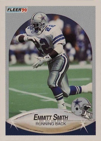 1990 Fleer Update #U40 Emmitt Smith Rookie Card