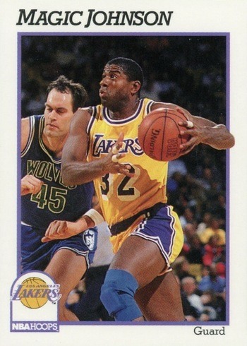 1991 NBA Hoops #101 Magic Johnson Basketball Card
