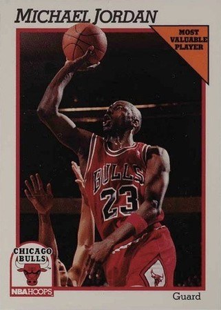 michael jordan most valuable player nba hoops card