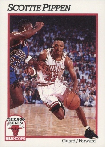 1991 NBA Hoops #34 Scottie Pippen Basketball Card 1991 NBA Hoops #34 Scottie Pippen Basketball Card