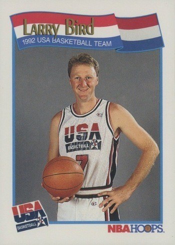 1991 NBA Hoops #576 Larry Bird Olympics Dream Team Basketball Card