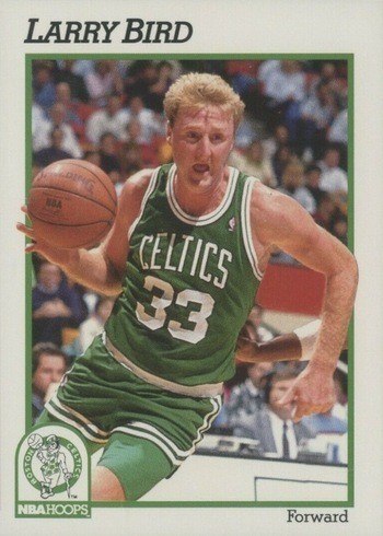 1991 NBA Hoops #9 Larry Bird Basketball Card