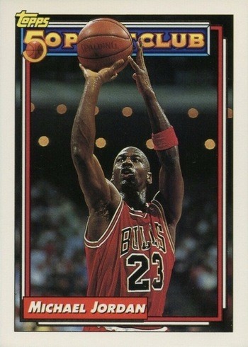 1992 Topps #204 Michael Jordan 50 Point Club Basketball Card