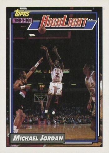 1992 Topps #3 Michael Jordan Highlights Basketball Card