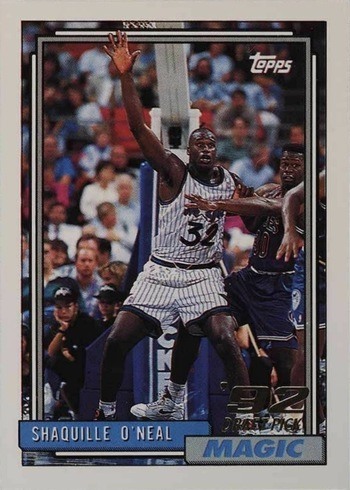 1992 Topps #362 Shaquille O'Neal Rookie Card