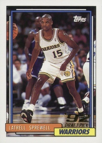 1992 Topps #392 Latrell Sprewell Rookie Card