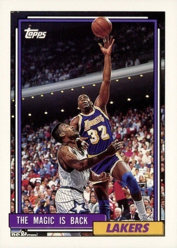 1992 Topps #54 Magic Johnson Basketball Card