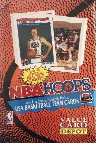 Unopened Box of 1991 NBA Hoops Basketball Cards