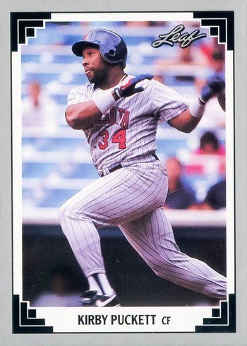 1991 Leaf #208 Kirby Puckett Baseball Card