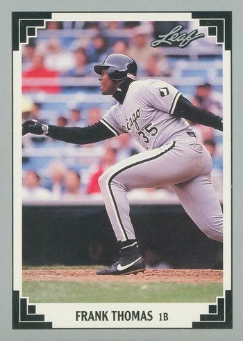 1991 Leaf #281 Frank Thomas Baseball Card 1991 Leaf #281 Frank Thomas Baseball Card