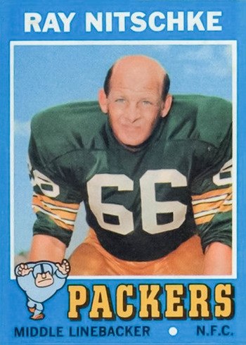 1971 Topps #133 Ray Nitschke Football Card 1971 Topps #133 Ray Nitschke Football Card