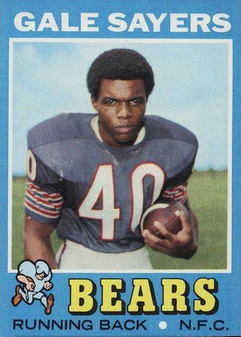 1971 Topps #150 Gale Sayers Football Card 1971 Topps #150 Gale Sayers Football Card