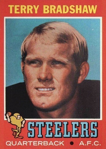 1971 Topps #156 Terry Bradshaw Rookie Card