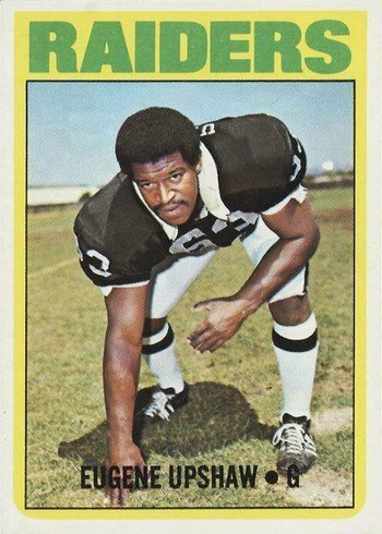 1972 Topps #186 Gene Upshaw Rookie Card 1972 Topps #186 Gene Upshaw Rookie Card