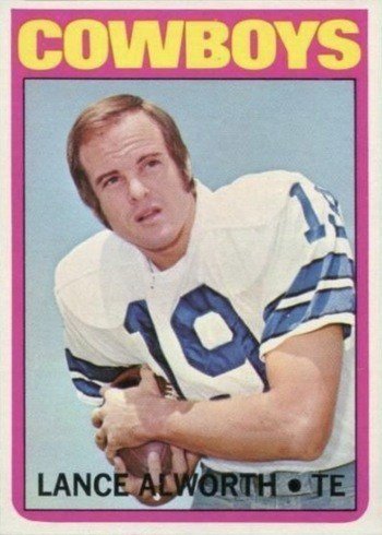 1972 Topps #248 Lance Alworth Football Card