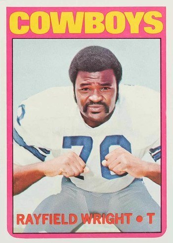 1972 Topps #316 Rayfield Wright Rookie Card 1972 Topps #316 Rayfield Wright Rookie Card
