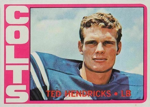 1972 Topps #93 Ted Hendricks Rookie Card 1972 Topps #93 Ted Hendricks Rookie Card