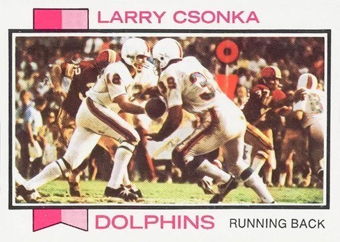 1973 Topps #100 Larry Csonka Football Card 1973 Topps #100 Larry Csonka Football Card