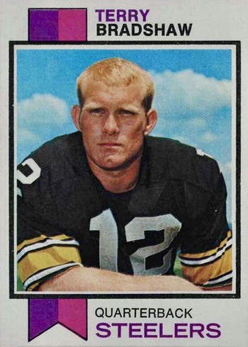 1973 Topps #15 Terry Bradshaw Football Card 1973 Topps #15 Terry Bradshaw Football Card