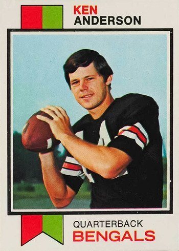 1973 Topps #34 Ken Anderson Rookie Card 1973 Topps #34 Ken Anderson Rookie Card