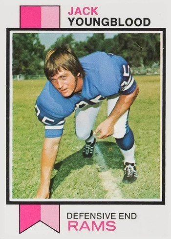 1973 Topps #343 Jack Youngblood Rookie Card 1973 Topps #343 Jack Youngblood Rookie Card