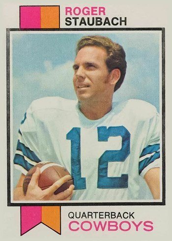 1973 Topps #475 Roger Staubach Football Card 1973 Topps #475 Roger Staubach Football Card