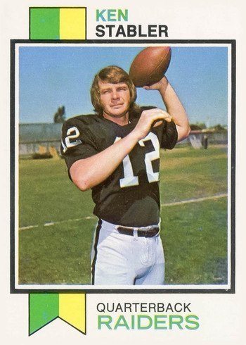 1973 Topps #487 Ken Stabler Rookie Card 1973 Topps #487 Ken Stabler Rookie Card