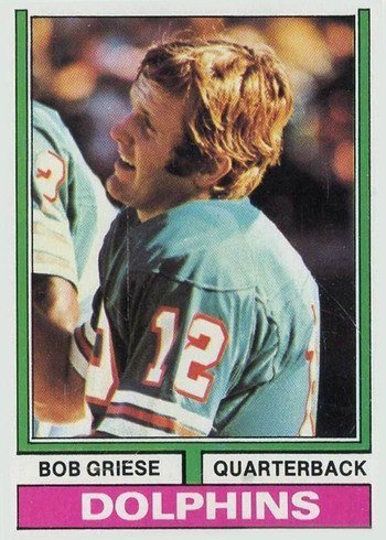 1974 Topps #200 Bob Griese Football Card