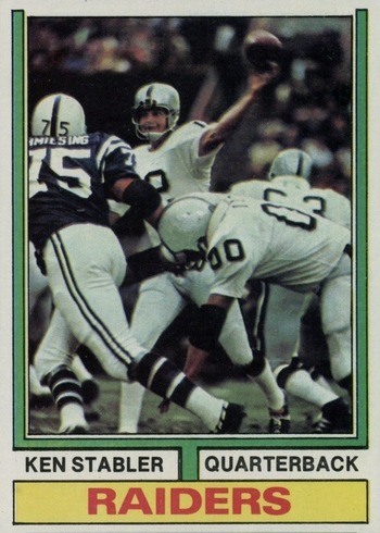1974 Topps #451 Ken Stabler Football Card