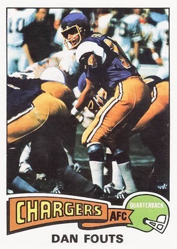 1975 Topps #367 Dan Fouts Rookie Card