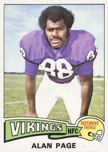 1975 Topps #520 Alan Page Football Card 1975 Topps #520 Alan Page Football Card