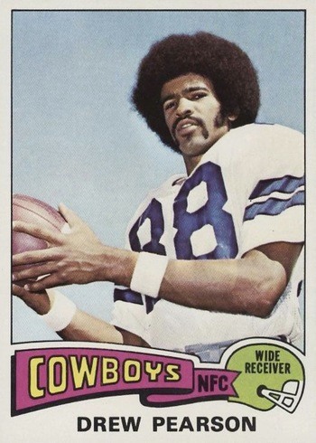 1975 Topps #65 Drew Pearson Rookie Card 1975 Topps #65 Drew Pearson Rookie Card