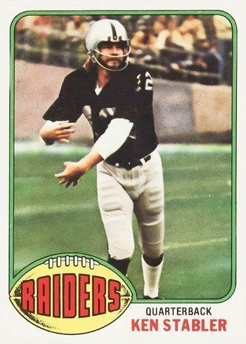 1976 Topps #415 Ken Stabler Football Card
