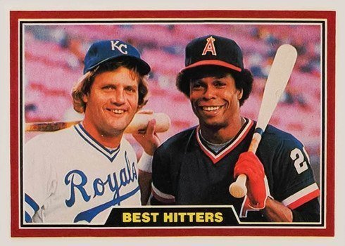 1981 Donruss #537 Best Hitters Brett and Carew Baseball Card