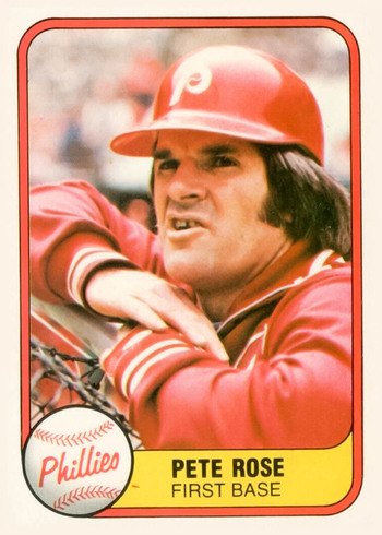1981 Fleer #1 Pete Rose Baseball Card