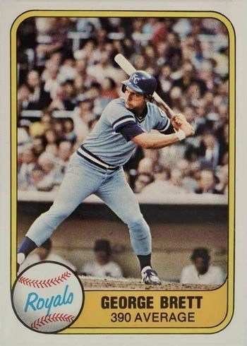 1981 Fleer #28 George Brett Baseball Card 1981 Fleer #28 George Brett Baseball Card