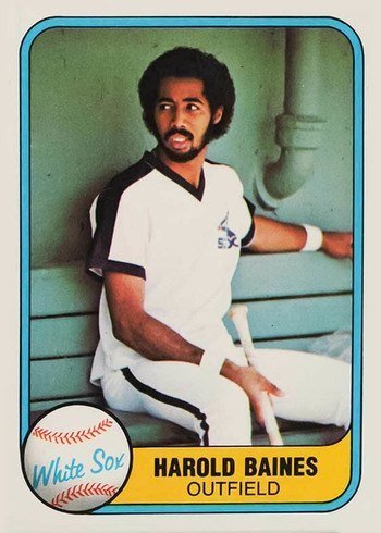 1981 Fleer #346 Harold Baines Rookie Card 1981 Fleer #346 Harold Baines Rookie Card