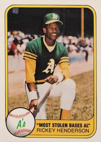 1981 Fleer #351 Rickey Henderson Baseball Card