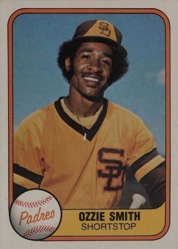 1981 Fleer #488 Ozzie Smith Baseball Card 1981 Fleer #488 Ozzie Smith Baseball Card